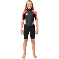 Junior G-Force 3mm Back Zip Shorty Våtdrakt / Rosa